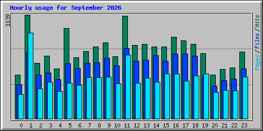 Hourly usage for September 2026